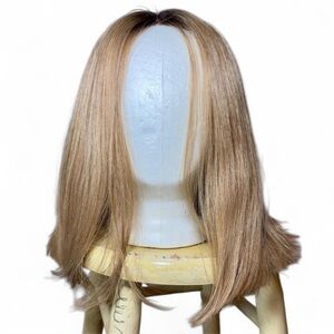 Blonde Shoulder Length Synthetic Wig | Center Part | OS